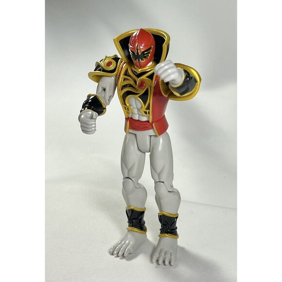 2005 Bandai Power Rangers Mystic Force Jenji Cat Red Ranger Action Figure - Picture 4 of 10